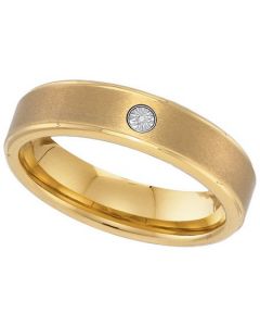 Mens Diamond Ring DIAMOND TUNGSTEN BAND-S10.5 Tungsten Wedding Ring