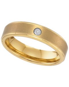 Mens Diamond Ring DIAMOND TUNGSTEN BAND-S13.5 Tungsten Wedding Ring