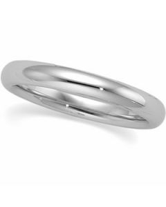 COMFORT FIT BAND 14K X1 White Gold 04.00 MM COMFORT FIT BAND ONE PIECE