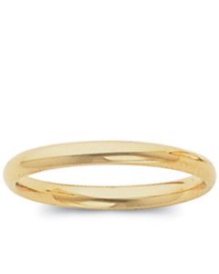 Light Comfort Fit Band 10K Yellow Gold 02.00 Mm