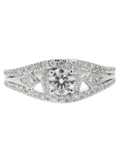 0.70 Cttw Diamond Solitaire Ring in 10K White Gold