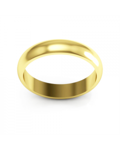 14K Gold Wedding Band 4MM Wide Comfort Fit Size 9