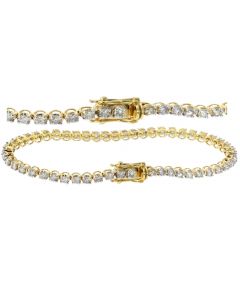 14K Gold Diamond Tennis Bracelet 3.00ctw Diamonds Womens Diamond Bracelet