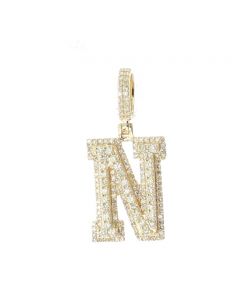 10K Yellow Gold Name Initial 