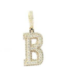 Mens 10k Yellow Gold Letter 