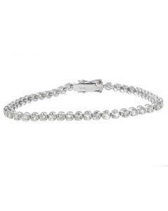14k White Gold Tennis Bracelet 4.07ctw 11.5gram diamond bracelet