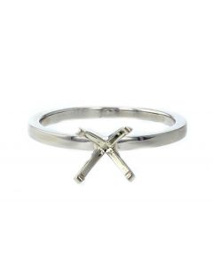 Platinum Semi Mount Ring For Women