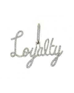 10K Gold Custom Loyalty Pendant With 1.19CTW Diamonds 