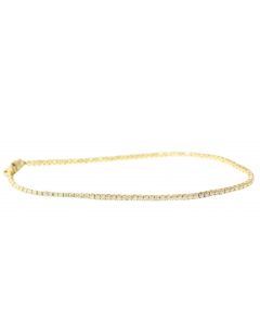 10K Gold 1.60mm Bracelet 1.10ctw Diamond