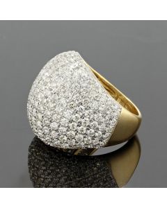 10K Yellow Gold Ring with 6.51ctw Diamonds 