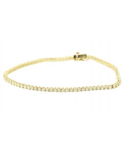 10K Gold Stunning 2.73Ctw Diamond Tennis Bracelet 2.25mm