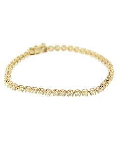 10K Gold Stylish 3.50 Ctw Diamond Tennis Bracelet