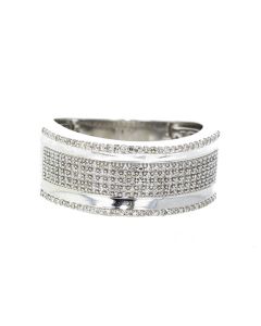10K White Gold 0.43Ctw Diamond Mens Ring