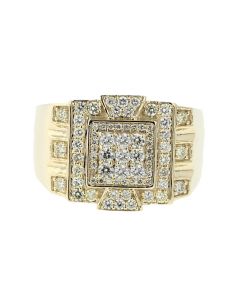 10K Gold Mens 1.0 Ctw Diamond Ring
