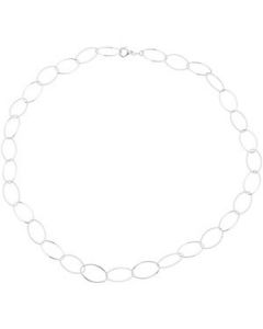 Link Necklace Sterling Silver  36.00 Inch Link Necklace