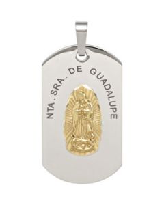 Large Guadalupe Dogtag Pendant N\A  44.00 X 25.00 Mm