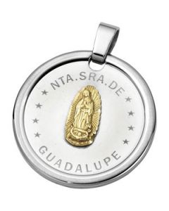 18Kgp Guadalupe Medal N\A  35.00Mm