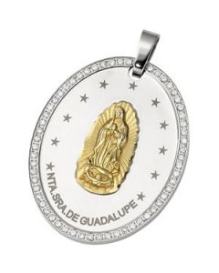 Oval Cz Dogtag Pend W/18Kgp Gu N\A  35.00 X 45.00 Mm