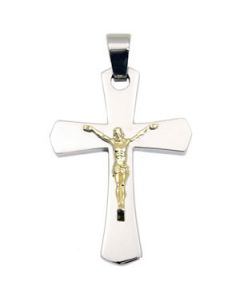 18Kgp Crucifix Cross Pendant N\A  44.00 X 30.00 Mm