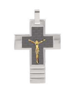 18Kgp Cross With Crucifix N\A  48.00X34.00 Mm
