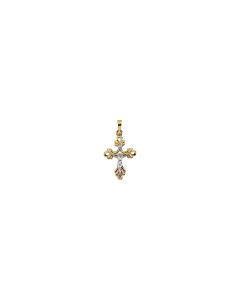 Two Tone Crucifix Pendant