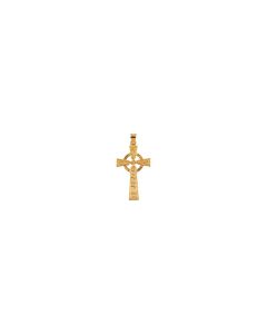 14kt Yellow 40x25mm Fancy Celtic Cross Pendant