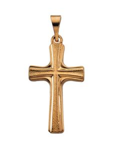 Cross Pendant 14K Yellow Gold 20.00X12.00 Mm