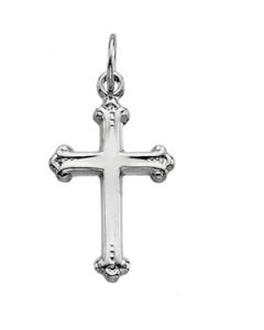 Cross Pendant Platinum  15.00X10.50 Mm