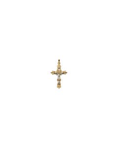 Two Tone Crucifix Pendant