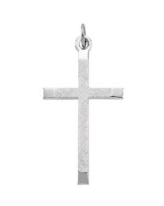 Cross Pendant Sterling Silver  36.00X22.00 Mm