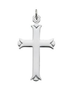 Cross Pendant Yellow Gold Filled Gold 27.00X18.00 Mm