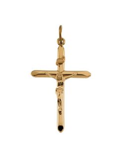 Crucifix Pendant Yellow Gold Filled Gold 34.00X24.00 Mm