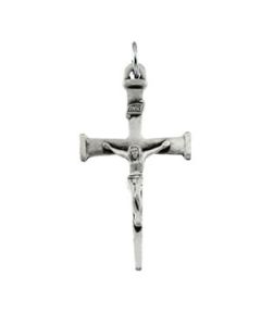Crucifix Pendant Sterling Silver  38.00X22.00 Mm