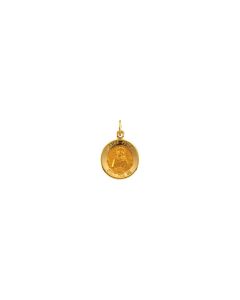 14kt Yellow 12mm Round St.Peter Medal