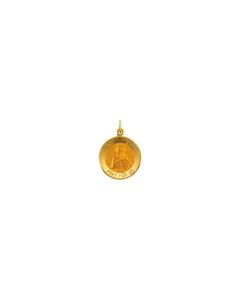 14kt Yellow 15mm Round St.Peter Medal