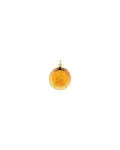 14kt Yellow 18mm Round St.Peter Medal