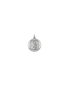 Sterling Silver 18.25 Round Matka Boska Medal