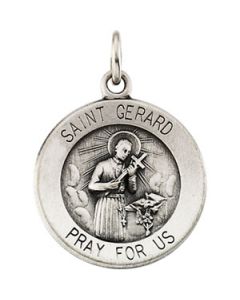 St. Gerard Medal 14K Yellow Gold 25.00 Mm