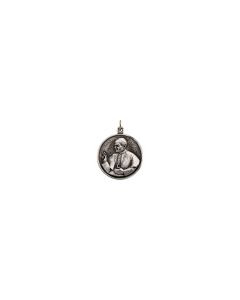 Sterling Silver 20.5 Round Pope John Paul II 18