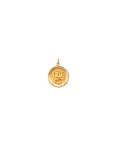 14kt Yellow 18.25mm Round St. Thomas Medal
