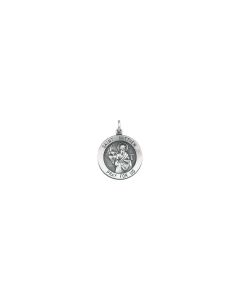 Sterling Silver 22mm Round St. Matthew Medal