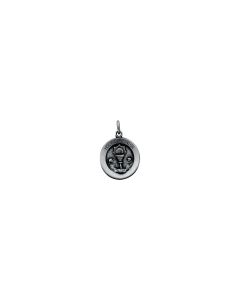 Sterling Silver 14.75mm Round Holy Communion Medal