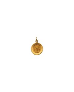 14kt Yellow 11.5mm Round Holy Communion Medal