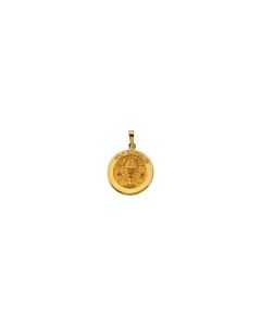14kt Yellow 18.25mm Round Holy Communion Medal