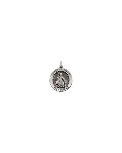 Sterling Silver 18.5mm Round Infant of Prague Medal
