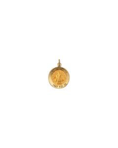 14kt Yellow 15mm Round Infant of Prague Medal