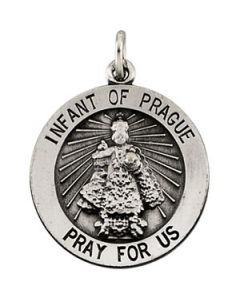 Infant Of Prague Medal 14K Yellow Gold 18.00 Mm