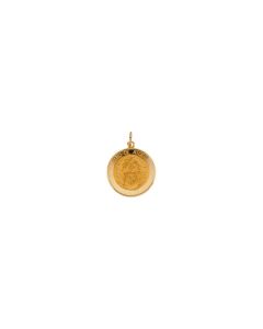14kt Yellow 18mm Nino de Atocha Medal