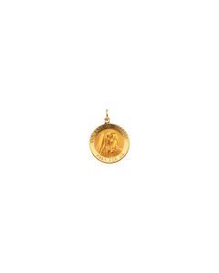 14kt Yellow 18mm Our Lady of Sorrows Medal