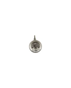Sterling Silver 14.75mm Round Confirmation Pendant Medal